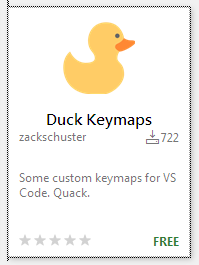 Duck Keymaps by ZackSchuster